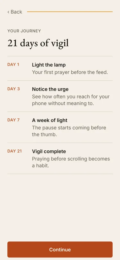 21 days of vigil
