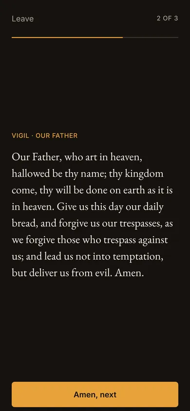 Prayers from your tradition — Vigiai